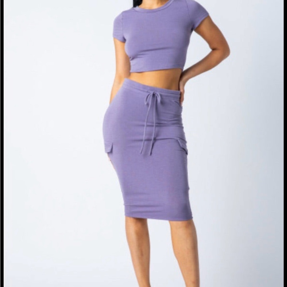Lavender Women's Skirt Set